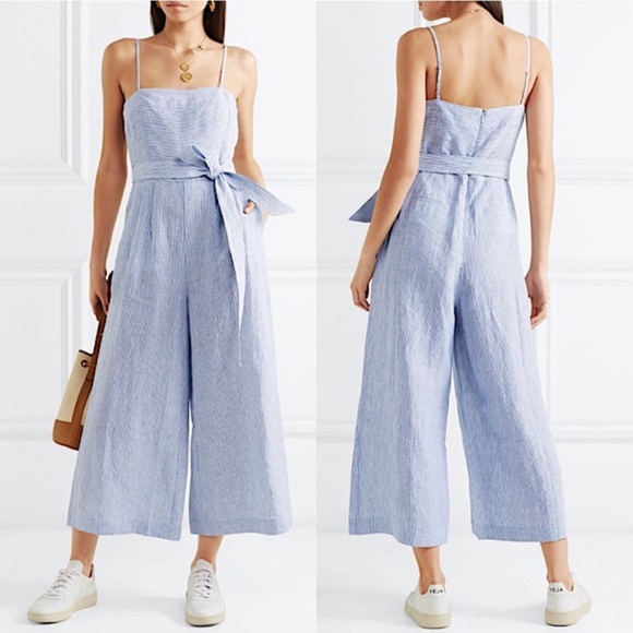 J. Crew Pants & Jumpsuits J Crew Marseille Striped Linen Jumpsuit